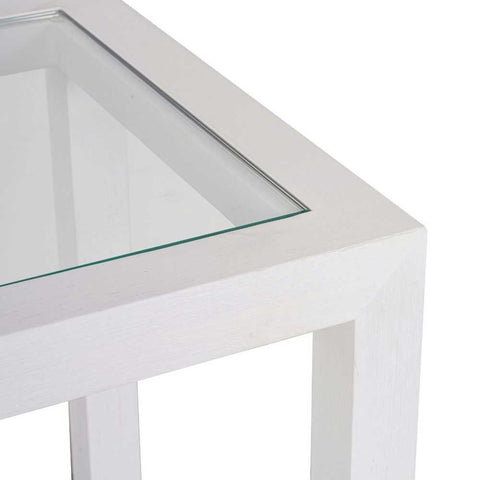 Sadie 140cm Oak Console Table - White