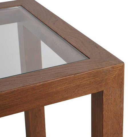 Sadie 140cm Oak Console Table - Walnut