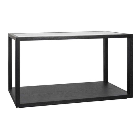 Sadie 140cm Oak Console Table - Black
