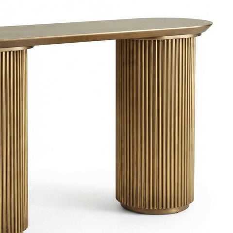 Nomad 120cm Console Table -  Gold