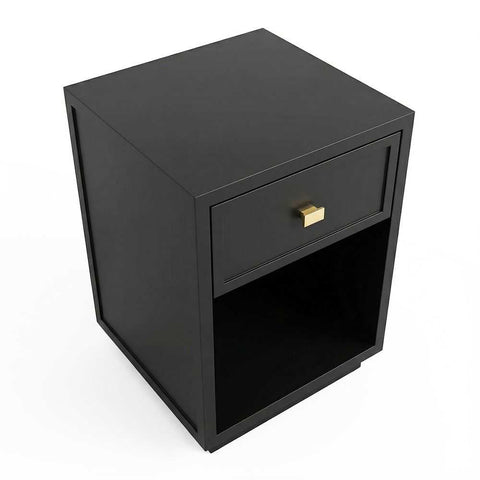 Logan Bedside Table - Petite Black