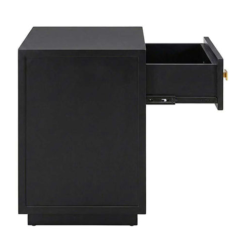 Logan Bedside Table - Petite Black