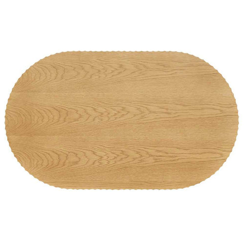 Avery Oval Coffee Table - Natural Oak