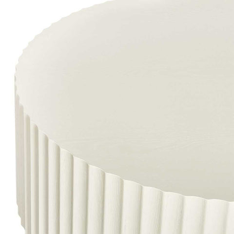 Avery Oval Coffee Table - Ivory
