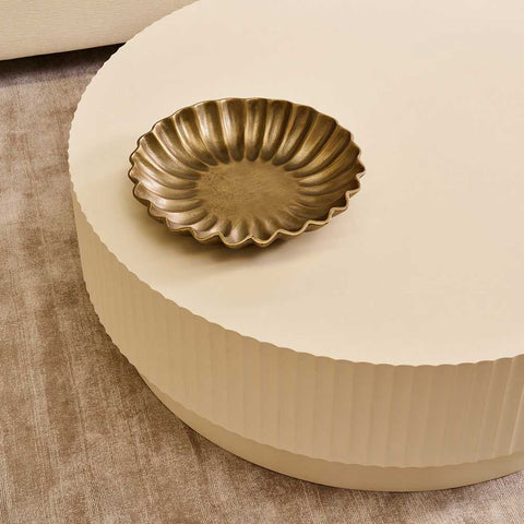 Avery Round Coffee Table - Ivory