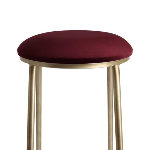 Annie Bar Stool - Mulberry Velvet