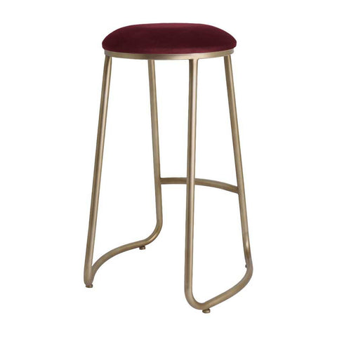 Annie Bar Stool - Mulberry Velvet