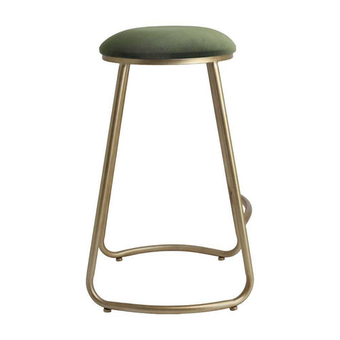 Annie Bar Stool - Moss Velvet