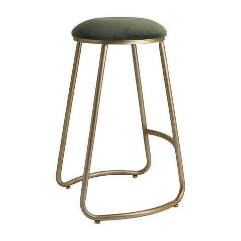 Annie Bar Stool - Moss Velvet