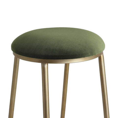 Annie Bar Stool - Moss Velvet