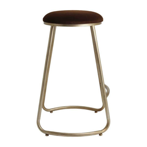 Annie Bar Stool - Dark Chocolate Velvet