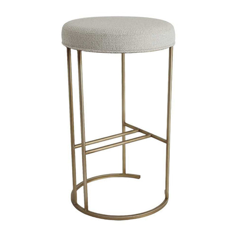 Blackley Gold Iron Kitchen Stool - Speckle Ecru