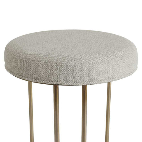 Blackley Gold Iron Kitchen Stool - Speckle Ecru