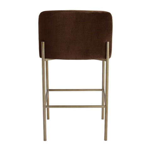 Leon Kitchen Stool - Dark Chocolate Velvet