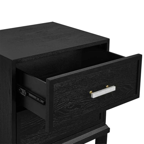 Jill Bedside Table - Black
