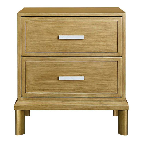 Jill Bedside Table - Antique Gold