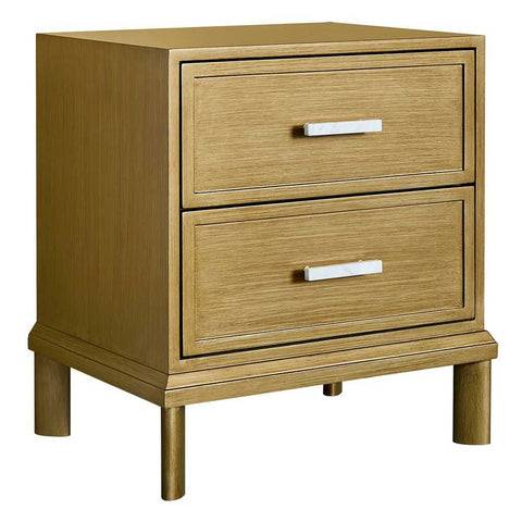 Jill Bedside Table - Antique Gold