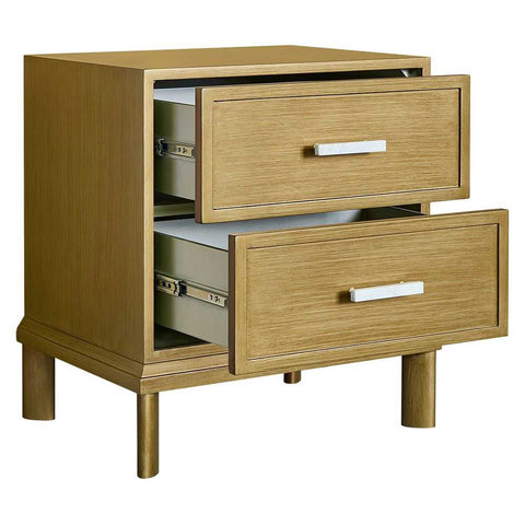 Jill Bedside Table - Antique Gold