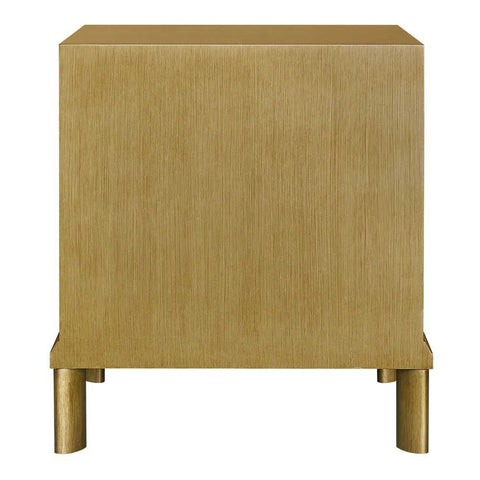 Jill Bedside Table - Antique Gold