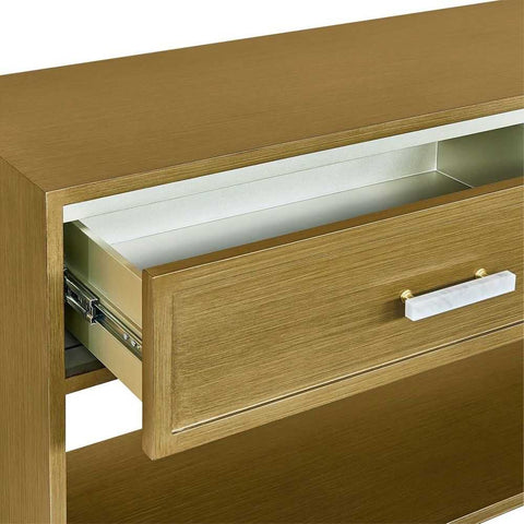 Jill 140cm Console Table - Antique Gold