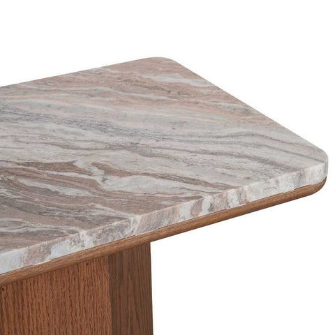 Barlow 160cm Marble Console Table - Walnut