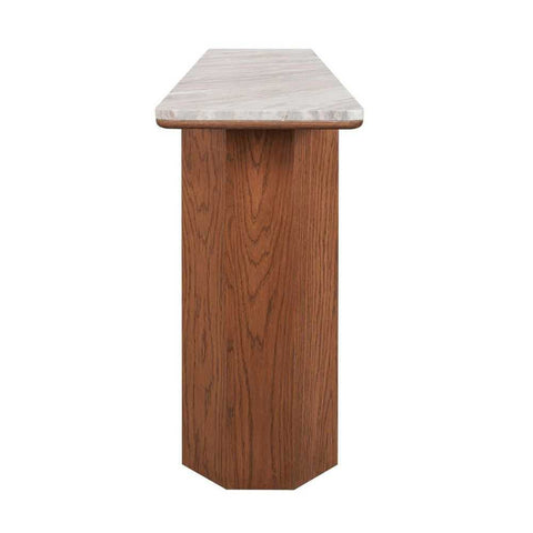 Barlow 160cm Marble Console Table - Walnut