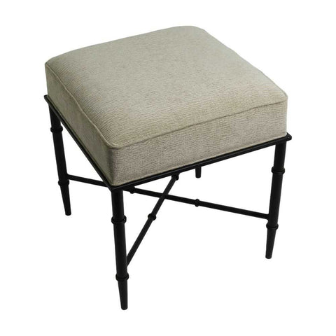 Hacienda Black Iron Stool - Wheat - OUTLET NSW