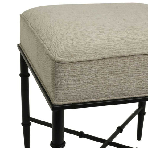 Hacienda Black Iron Stool - Wheat - OUTLET NSW