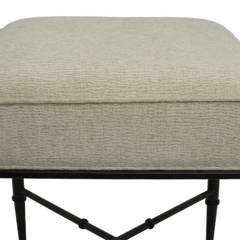 Hacienda Black Iron Stool - Wheat - OUTLET NSW
