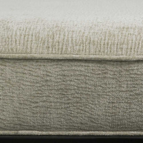 Hacienda Black Iron Bench Ottoman - Wheat