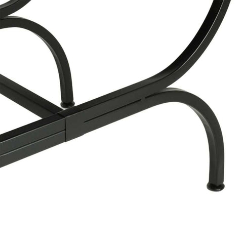 Novak Black Iron Stool -  Butterscotch