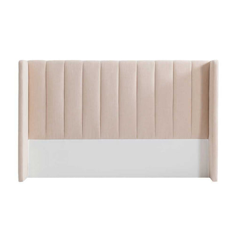 Central Park 195x120cm King Bedhead - Fawn Linen