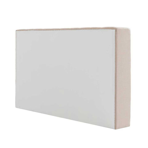 Central Park 195x120cm King Bedhead - Fawn Linen