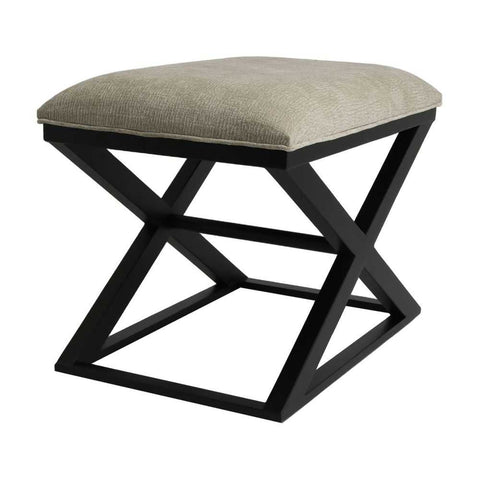 Spencer Black Timber Stool - Wheat