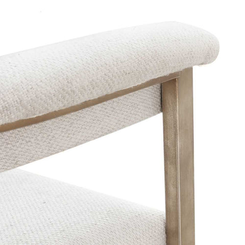 Dino Dining Chair with Upholstered Arms - Natural Linen