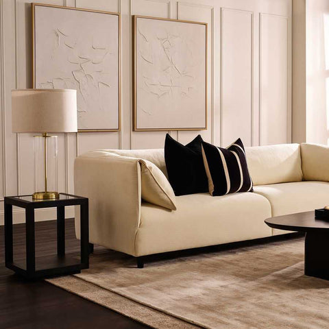 Dominic 3 Seater Sofa - Ivory