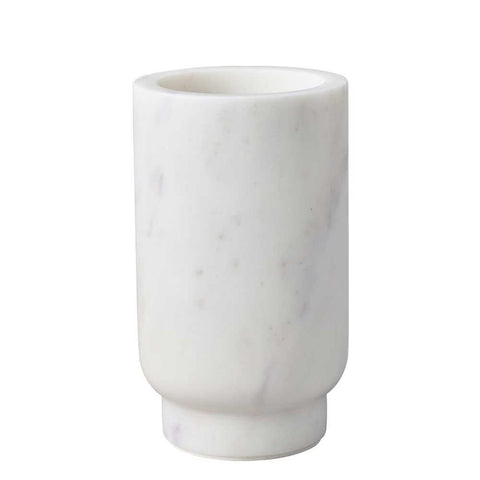 Aries Marble Vase - Small White