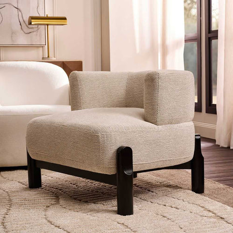 Richmond Occasional Chair - White Chenille