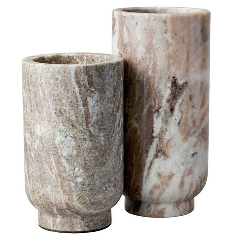 Aries Marble Vase - Small Natural