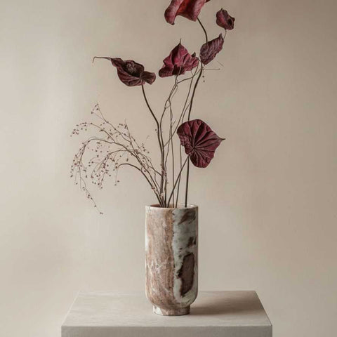 Aries Marble Vase - Large Natural