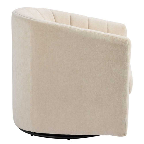 Cadman Swivel Arm Chair - Fawn Chenille - OUTLET NSW