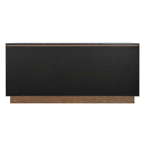 Benedict Walnut Buffet - Black Marble