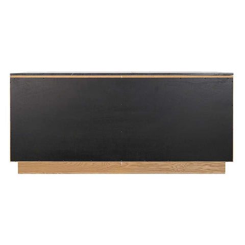 Benedict Natural Oak Buffet - Black Marble