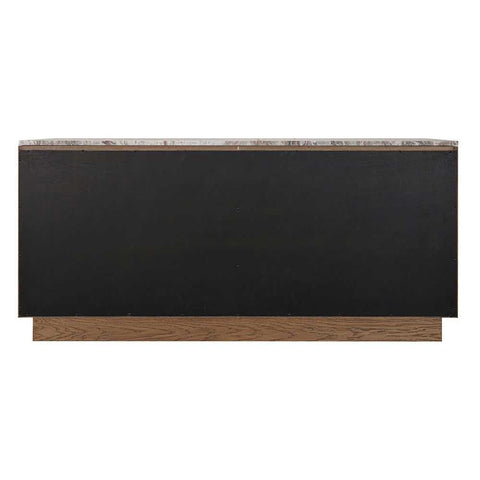 Benedict Walnut Buffet - River Brown Marble