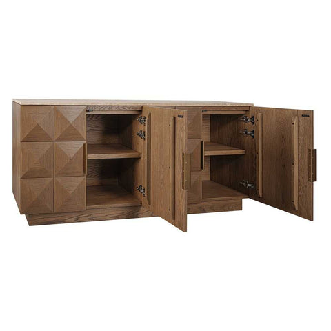 Benedict Walnut Buffet - Travertine