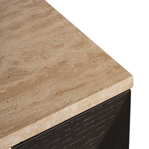 Benedict Smoked Oak Buffet - Travertine