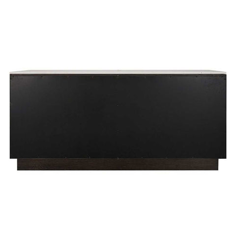Benedict Smoked Oak Buffet - White Marble