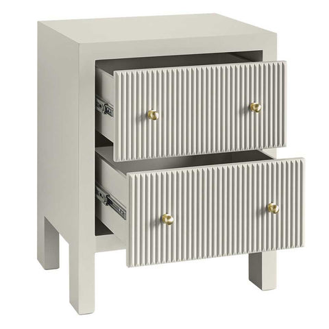 Ariana Bedside Table - Small Grey