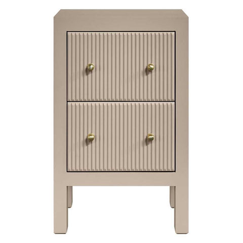Ariana Bedside Table - Petite Beige