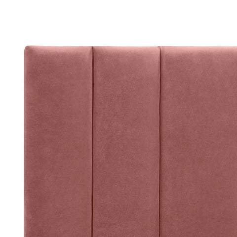 Soho 195x140cm King Bedhead - Dusty Rose Velvet
